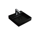 Ceramic Basin Series Above Counter Matt Black 440x440x100mm