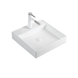 Ceramic Basin Series Above Counter Matt White 440x440x100mm