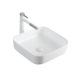 Ceramic Basin Series Above Counter Matt White 390x390x140mm