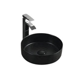 Ceramic Basin Series Above Counter Matt Black 360x360x120mm