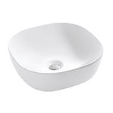 Ceramic Basin Series Above Counter Gloss White 435x435x160mm