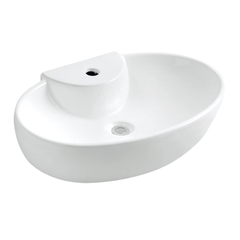 Ceramic Basin Series Above Counter Gloss White 580x380x140mm