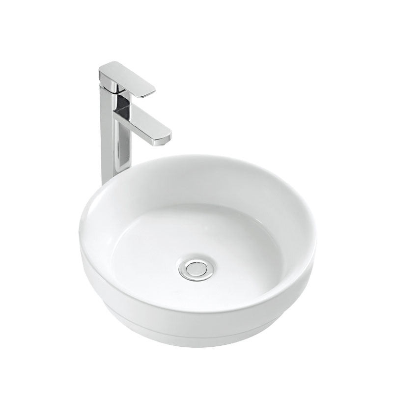 Ceramic Basin Series Above Counter Gloss White 400x400x130mm