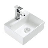 Ceramic Basin Series Above Counter Gloss White 325x280x120mm