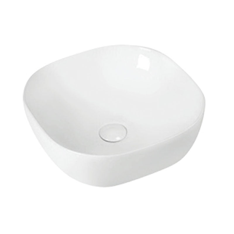 Ceramic Basin Series Above Counter Gloss White 370x370x120mm