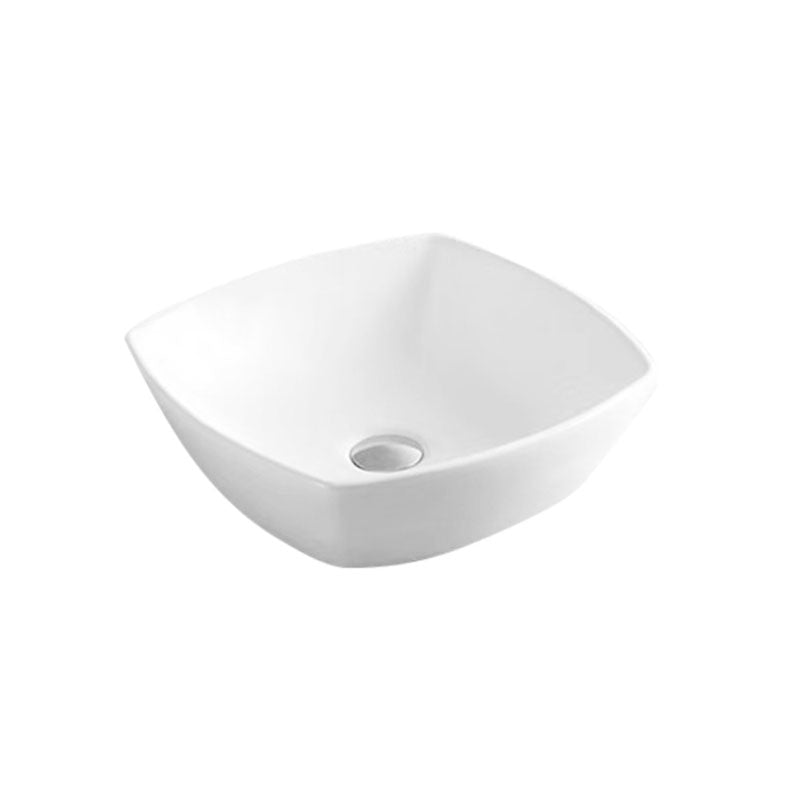 Ceramic Basin Series Above Counter Gloss White 420x420x130mm