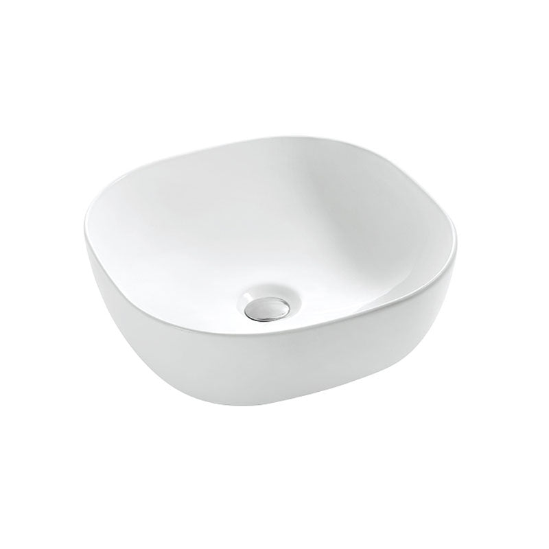 Ceramic Basin Series Above Counter Gloss White 500x400x150mm