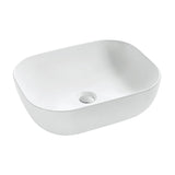 Ceramic Basin Series Above Counter Gloss White 500x400x150mm
