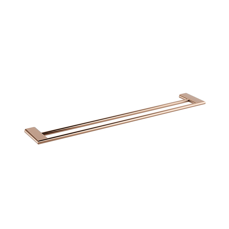 KENZO Double Towel Rail in Champagne Copper 750mm