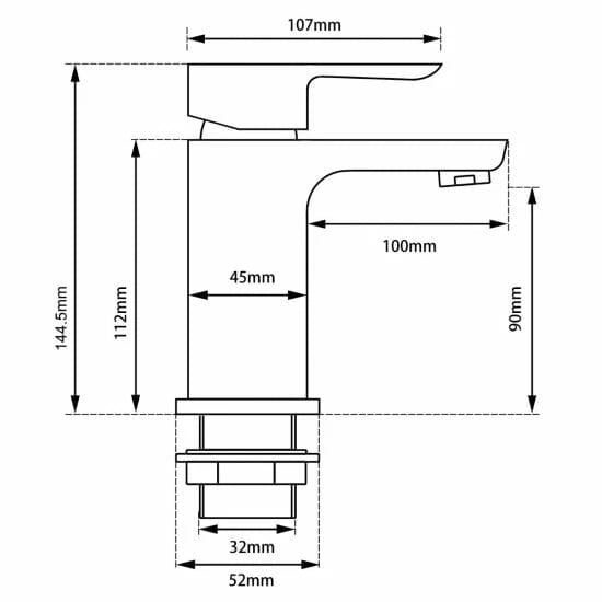 VOG Series Brushed Nickel Basin Mixer