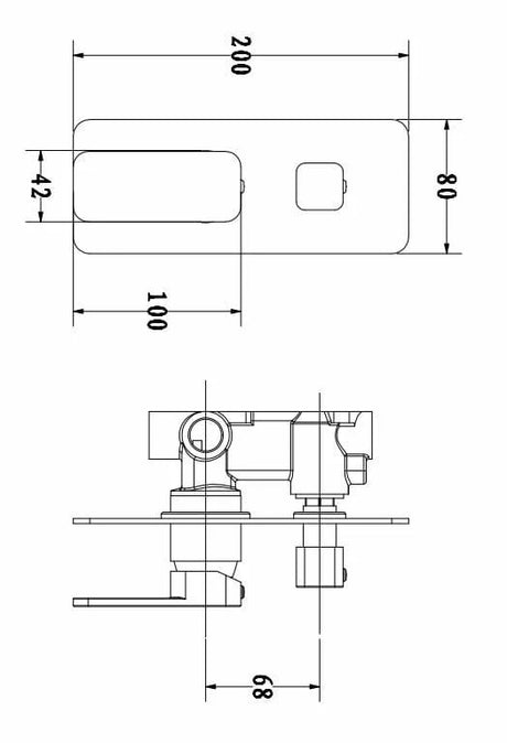 IVANO Solid Brass Black Bath/Shower Wall Mixer with Diverter Wall Mounted