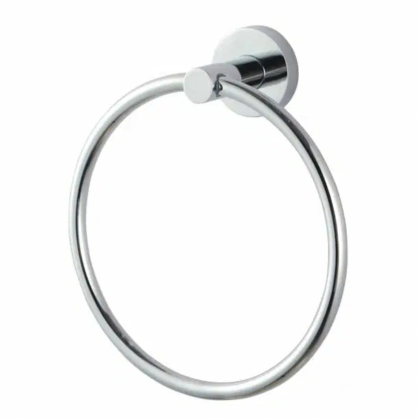 LUCID Round Chrome Hand Towel Ring