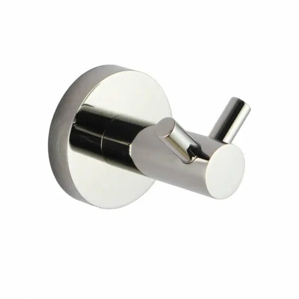 LUCID Round Chrome 304 Stainless Steel Double Wall Hook