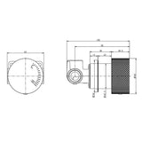 Round Progressive In-wall Part