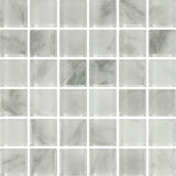CRYSTAL CARRARA WHITE GLASS 20X20