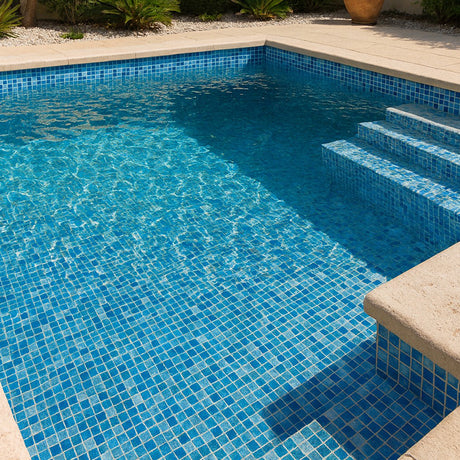 CRYSTAL ROYAL BLUE GLASS 20X20