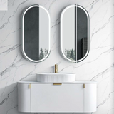 Plateau Series Matt White Overall 1180x455x520mm VANITY SET Cabinet Only