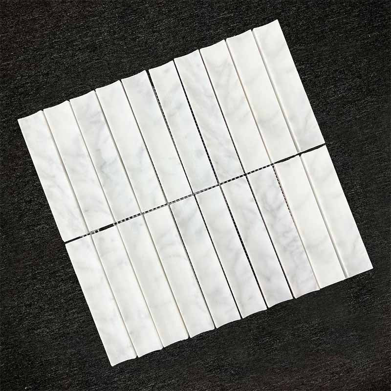 Carrara Mosaic Concave Mosaics Soft Matt 302x318