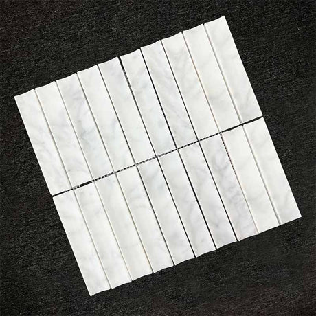 Carrara Mosaic Concave Mosaics Soft Matt 302x318