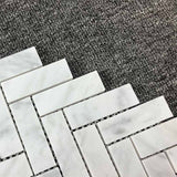Carrara Mosaic Herringbone Mosaics Soft Matt 315x280