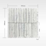Carrara Mosaic kitKat Mosaics Soft Matt 305x298
