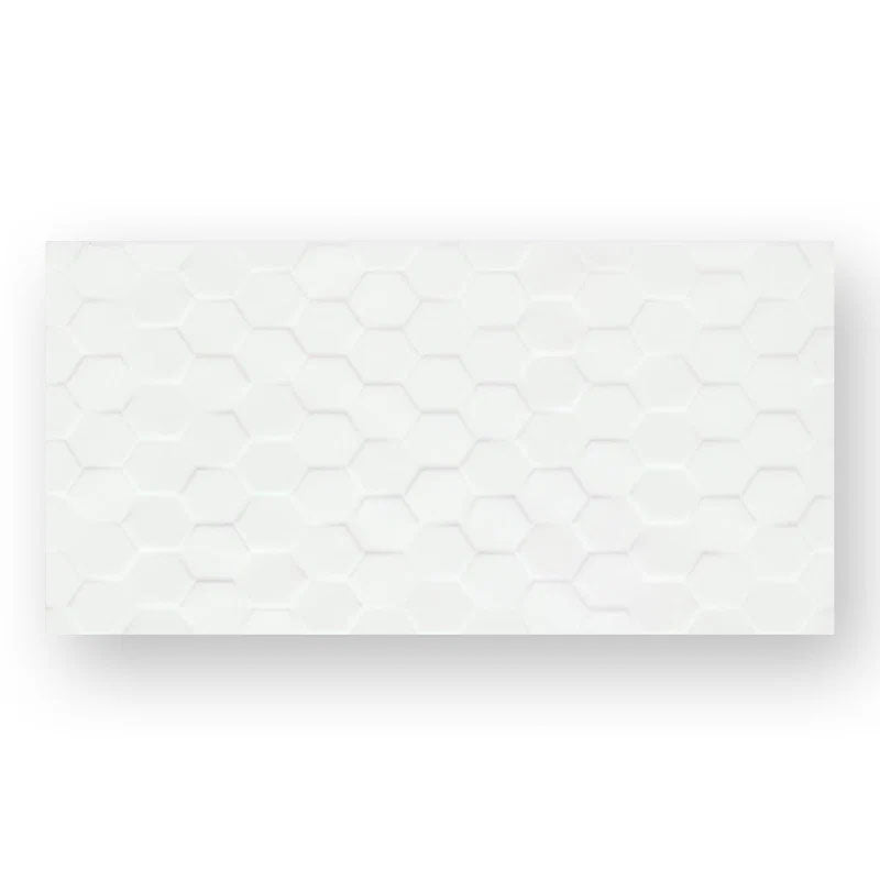 Charm White 300x600 Feature Hexagon