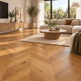 De Marque European Oak Engineered Flooring Chevron Cognac 600x120x15/4mm