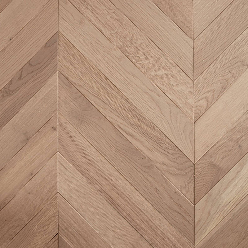 De Marque European Oak Engineered Flooring Chevron Champagne 600x120x21/6mm