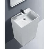 Solid Surface Basin Series Classico Freestanding Matt White 605x425x850mm