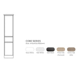 Cobe Tallboy Freestanding Matt Black 410x400x1800mm