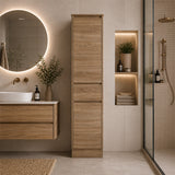Cobe Tallboy Freestanding Prime Oak 410x400x1800mm