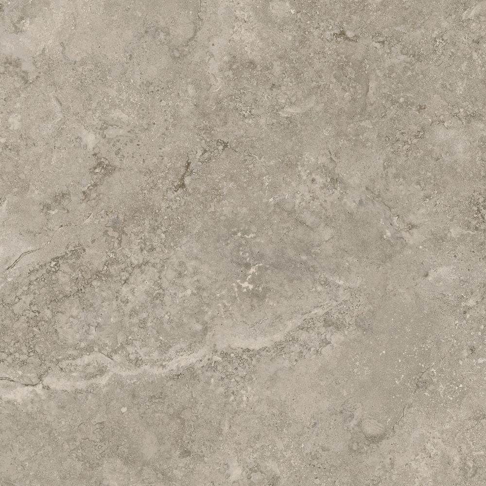 Travertine Vein Cut Mid Grey Matt 600*600