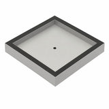 DrainCover Tile Insert 75mm All-StainlessSteel Chrome 115x115mm