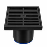 DrainCover 75mm Casting Brass Strips Black 100x100mm