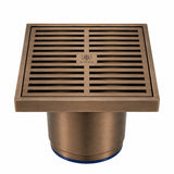 DrainCover 75mm Casting Brass Strips Bronze 100x100mm