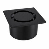 DrainCover Screw On 75mm Casting Brass Black 90x90mm