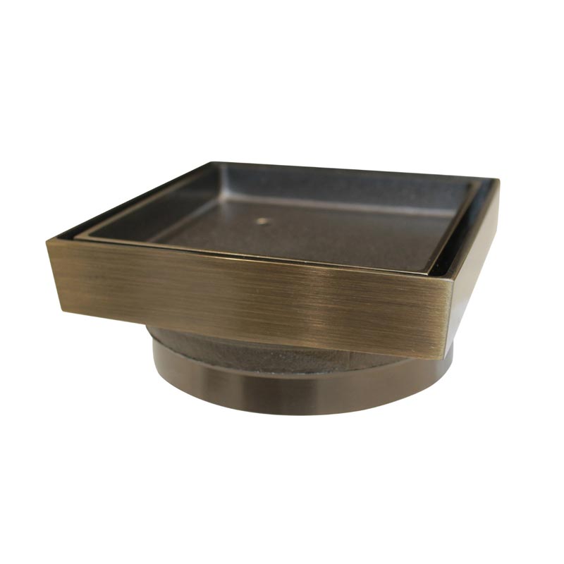 DrainCover Tile Insert 75mm Casting Brass Bronze 115x115mm
