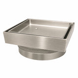 DrainCover Tile Insert 75mm Casting Brass Brushed Nickel 115x115mm