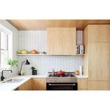 JAPANESE TRACES PLAIN WHITE MATT MOSAIC 12.8X95 ON 292.5X296