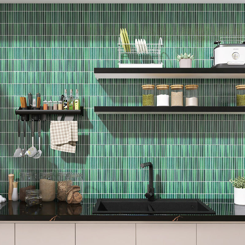 JAPANESE TRACES JADE MIX MOSAIC 12X92X8MM ON 284X298MM