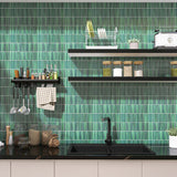 JAPANESE TRACES JADE MIX MOSAIC 12X92X8MM ON 284X298MM