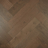 De Marque European Oak Engineered Flooring Herringbone Dark Brown 600x120x15/4mm