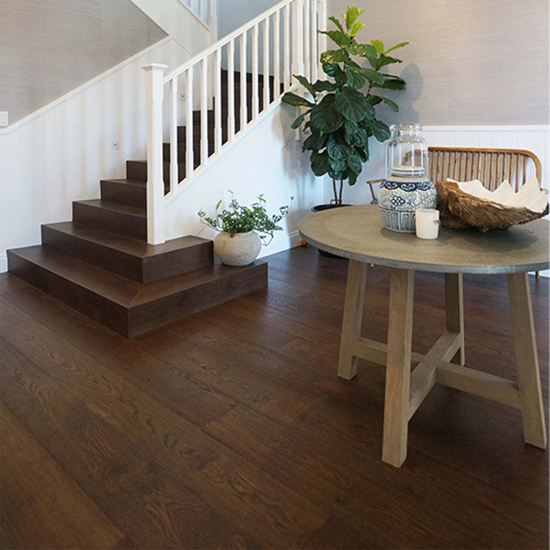 Prestige European Oak Engineered Flooring Chocolate Brown 1900x190x15/4mm