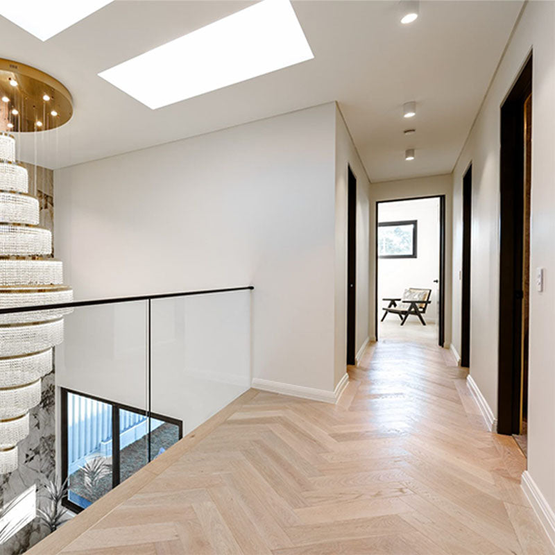 De Marque European Oak Engineered Flooring Herringbone Chateau Grey 600x120x15/4mm
