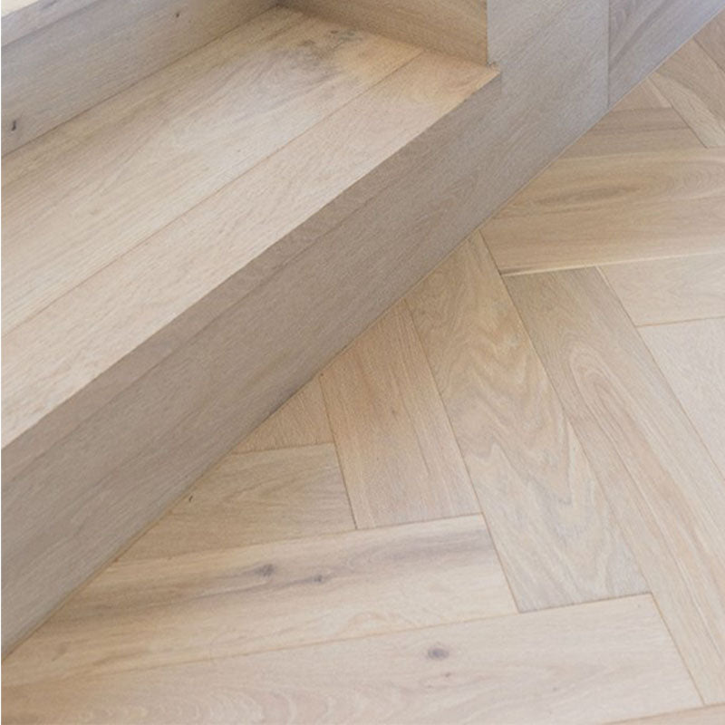 De Marque European Oak Engineered Flooring Herringbone Chateau Grey 600x120x15/4mm