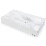 Dune Above Counter Basin Glossy Wash Basin Sani-Quartz Composite High-end White 815x465x130mm