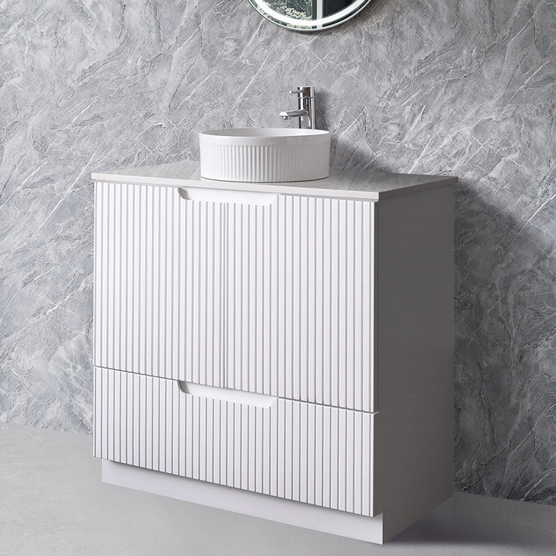 Duplex Collection Series Floorstanding Matt White 1180x455x855mm CABINET ONLY