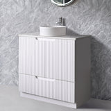 Duplex Collection Series Floorstanding Matt White 1180x455x855mm CABINET ONLY