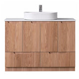 Duplex Collection Series Floorstanding Rosewood 1180x455x855mm with Ceramic Slimline Top (UV31)