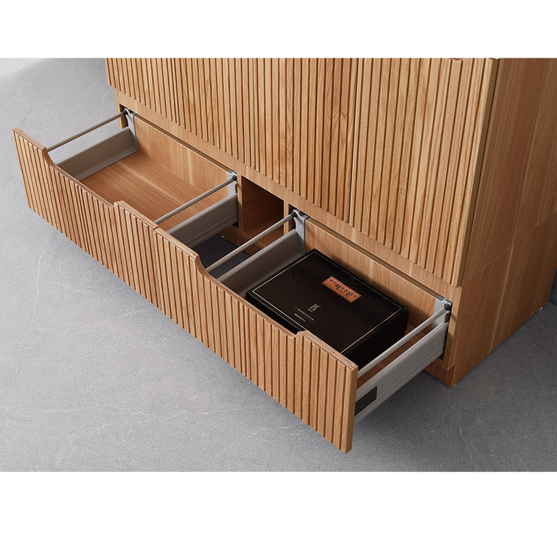 Duplex Collection Floorstanding Rosewood Overall 880×455×855mm Vanity with Ceramic Slimline Top (UV31)